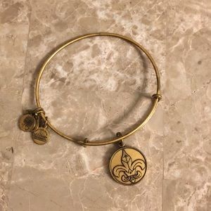 Alex and Ani Fleur de Lis charm bracelet